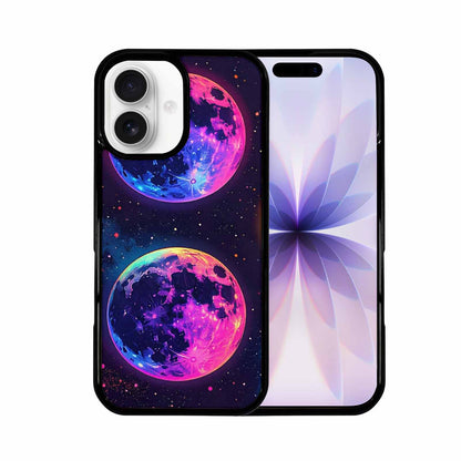 iPhone 17 Case — Neon Winter Moon Cartoon Cute, Unique Phone Case Design