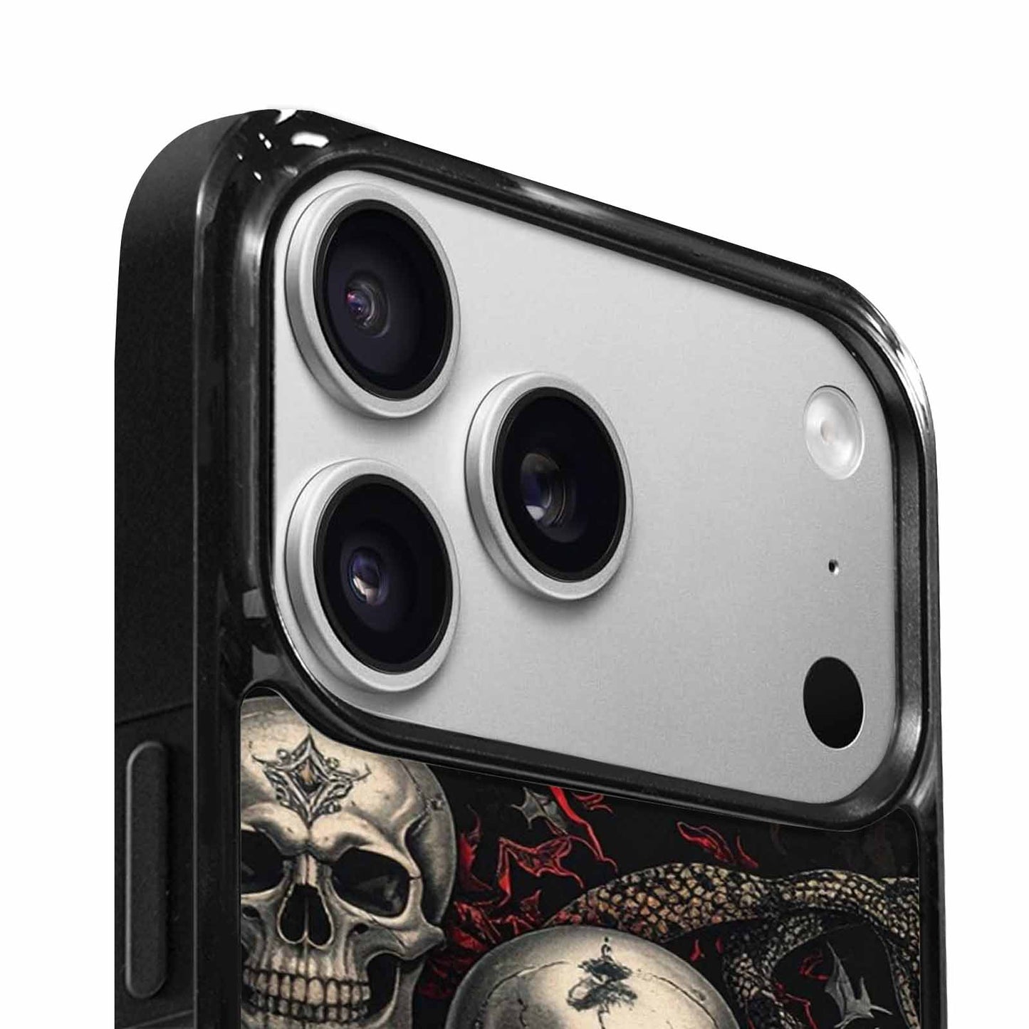 iPhone 17 Pro Case — Skull Dark Art Gothic Print Gothic, Custom Designed Case Cover