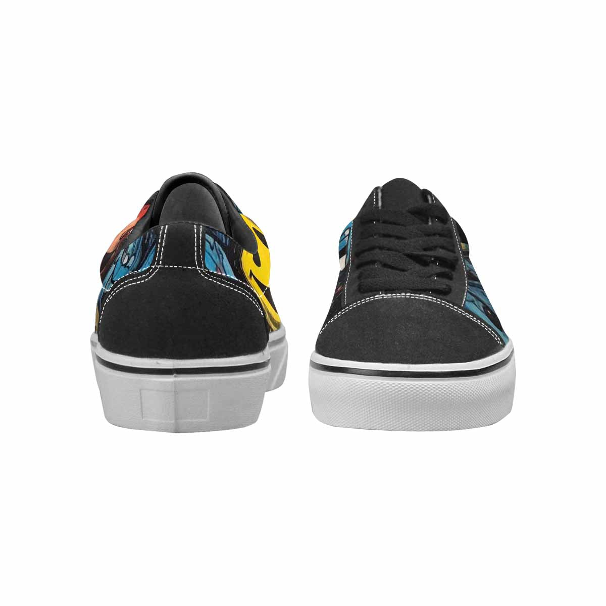 WOMEN'S Melting Moon Smiley Lace-Up Canvas Dreamlike Shoes