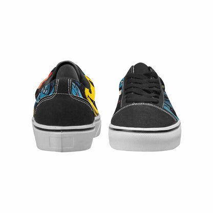 WOMEN'S Melting Moon Smiley Lace-Up Canvas Dreamlike Shoes