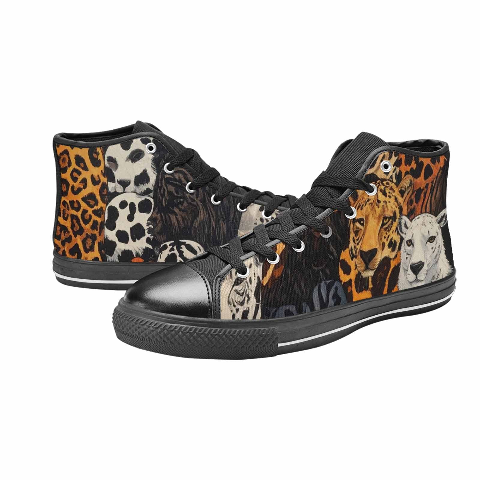 MEN'S Animal Print High Top Canvas Y2K Shoes