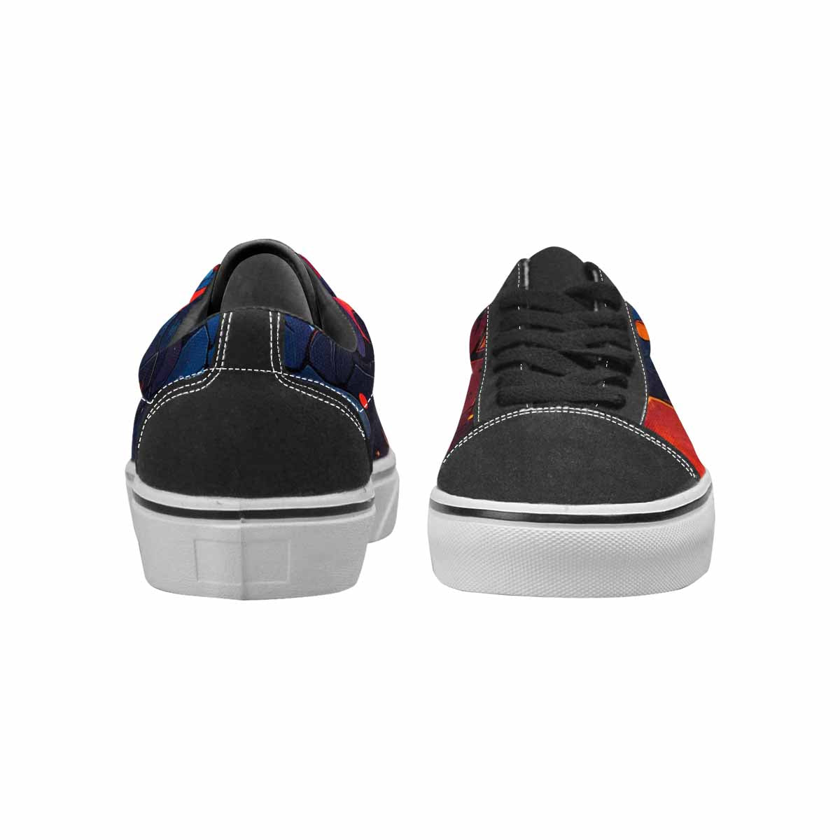 MEN'S Fire Flame Canvas Lace-Up Dark Academia Shoes