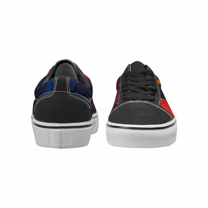 MEN'S Fire Flame Canvas Lace-Up Dark Academia Shoes