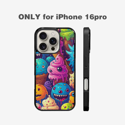 iPhone 16 Pro Case — Melting Ice Cream Monster Charac, Unique Phone Case Design
