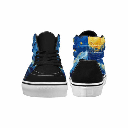 MEN'S Starry Night Galaxy High Top Canvas Surreal Custom Shoes