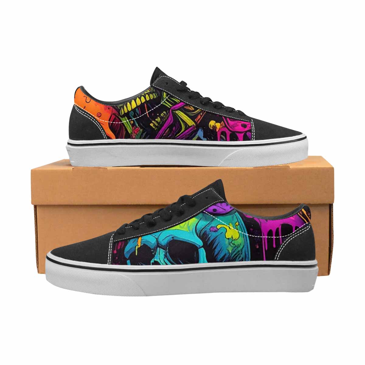 WOMEN'S Vibrant Camo 1000 S Lace-Up Canvas Dreamlike Custom Shoes