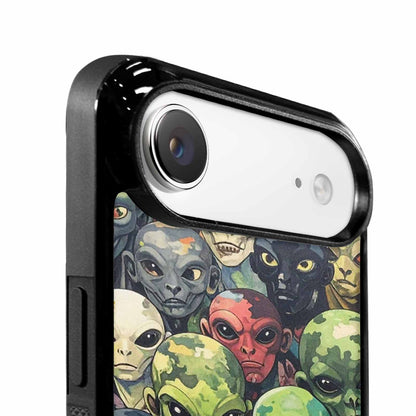 iPhone 17 Air Case — Aliens Camo Aliens Pattern Hundreds Alien, Custom Art Phone Cover