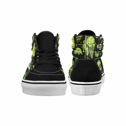 MEN'S Ice Cream Motif High Top Canvas Grunge Shoes