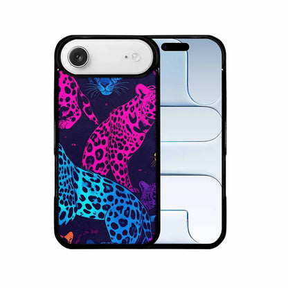 iPhone 17 Air Case — Leopard Print Neon Seamless Pattern Animal, Original Design Phone Case