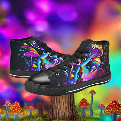 Dragon White Gold Unique Bold Art - Freaky Shoes