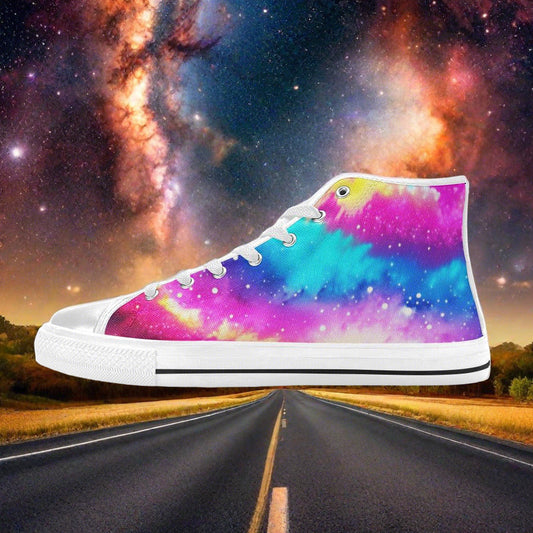 Holographic Green Emerald Wearable WOMEN Bold Art - Freaky Shoes | Custom Art Sneakers