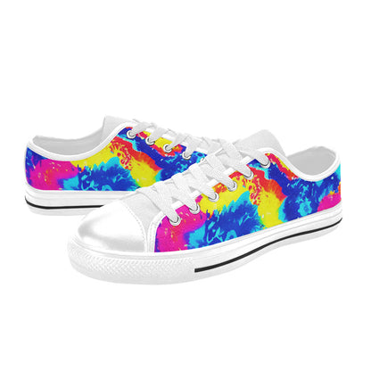 WOMEN'S Tie Dye Splash Retro Canvas Y2K Custom Shoes