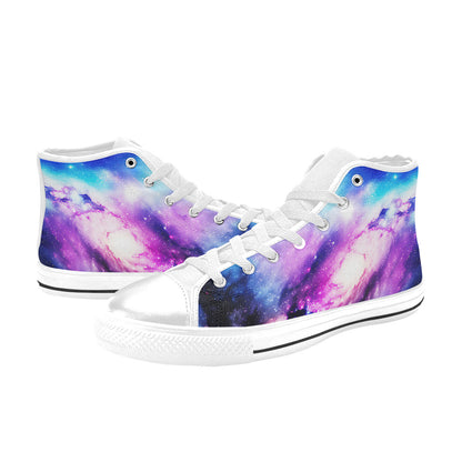MEN'S Cc Galaxy Art 3 High Top Canvas Y2K Sneakers