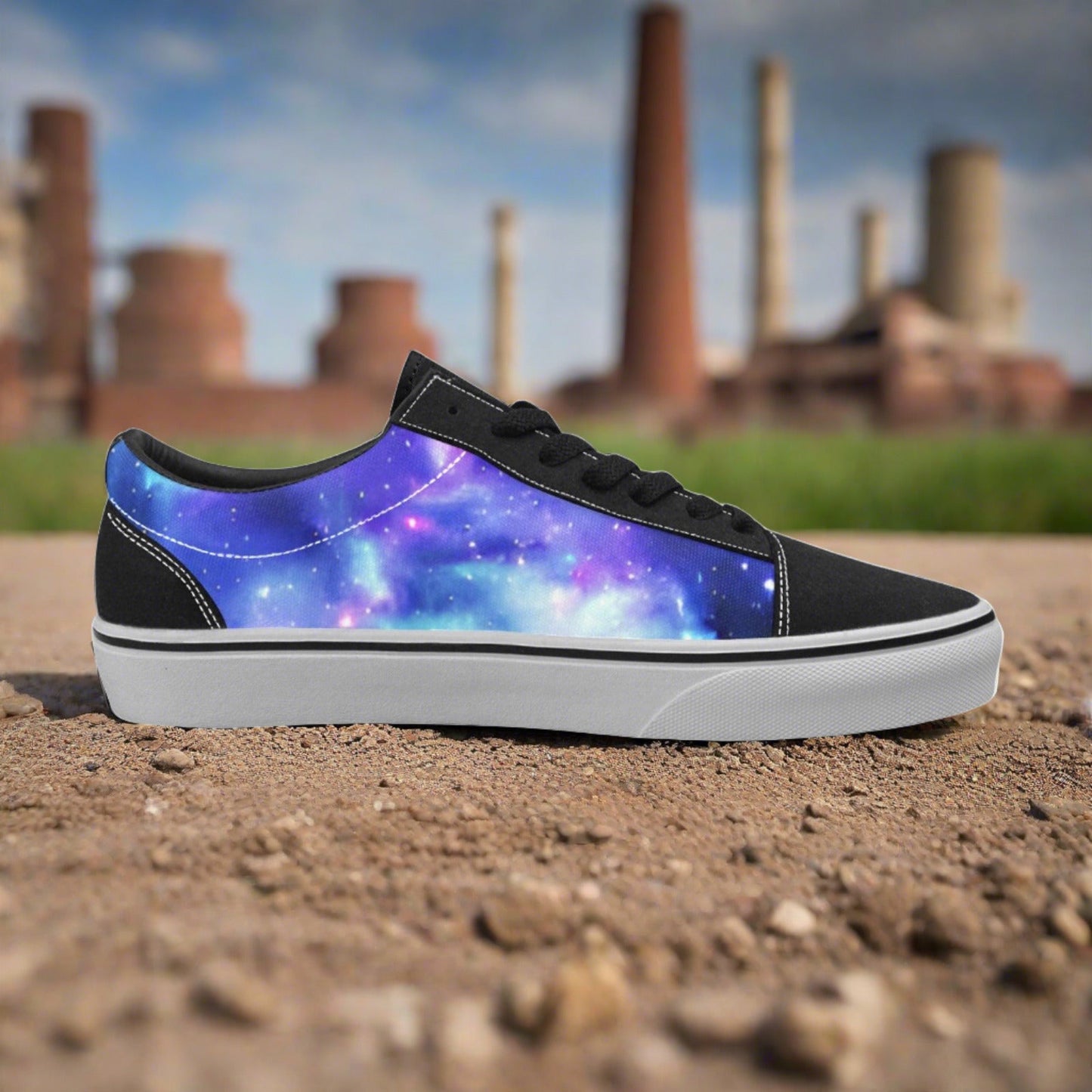 Celtic Teal Gold Vivid WOMEN Bold Art - Freaky Shoes | Custom Art Sneakers