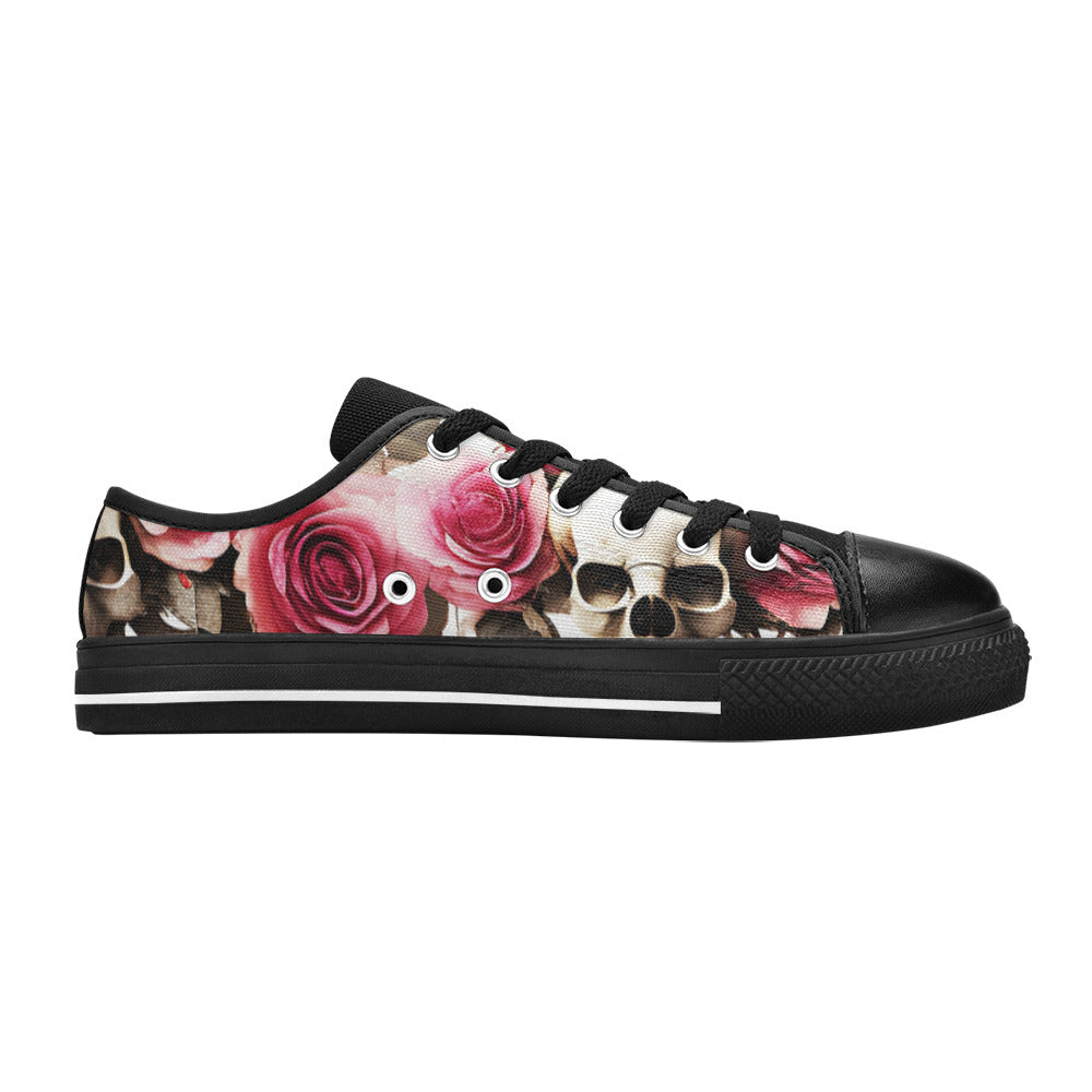 MEN'S Skulls Roses Deluxe 14 Canvas Vivid Sneakers
