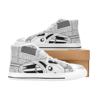 MEN'S Freestyle Art 3 Men’S High Top Canvas Vivid Custom Shoes