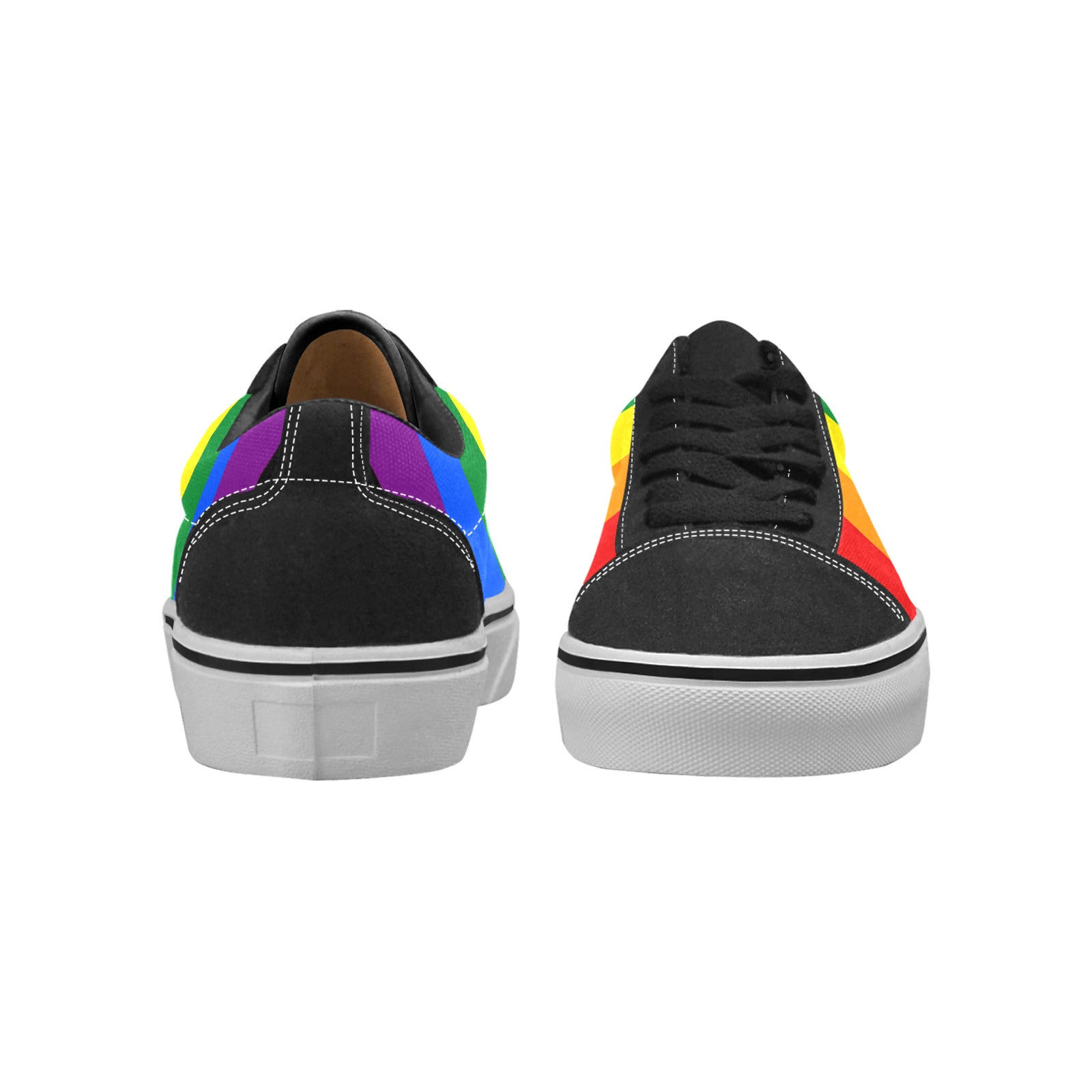 MEN'S Transgender Pride Flag Low Top Skateboarding Surreal Custom Sneakers