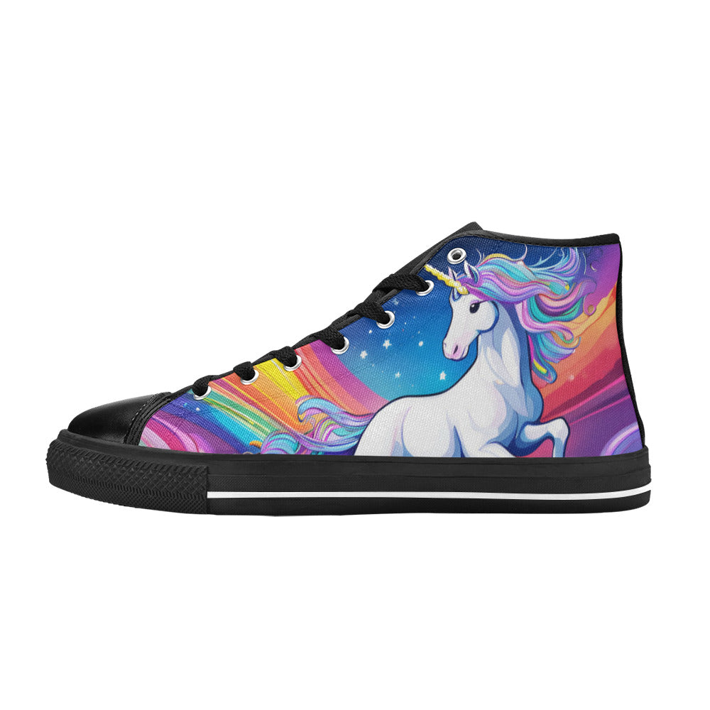 MEN'S Unicorns Abstract Art Men’S High Top Canvas Dreamcore Shoes