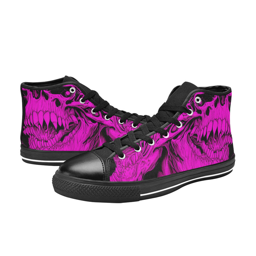 WOMEN'S Cc Demons High Top Canvas Dreamcore Custom Sneakers