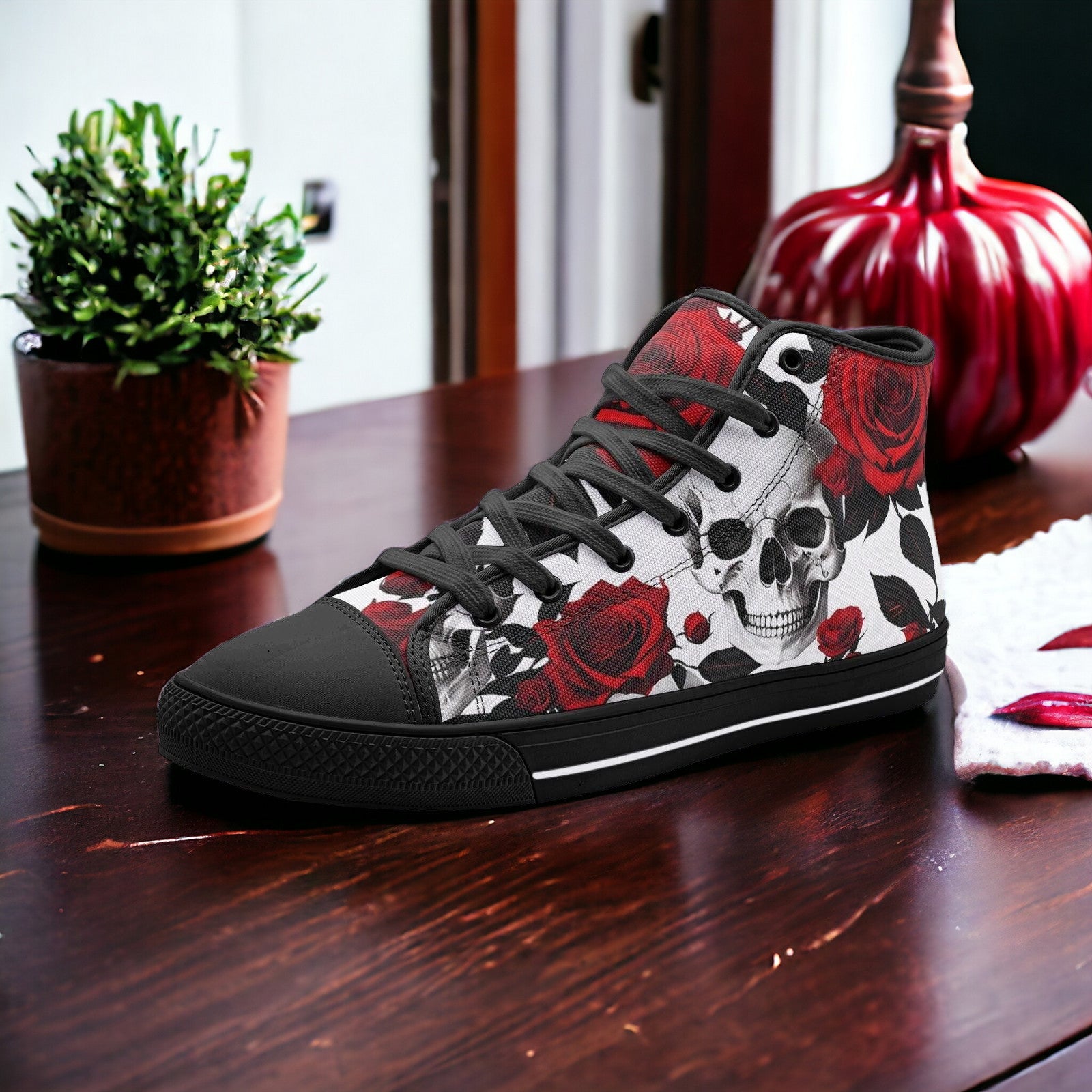 Monarch Amber Gold Custom Bold Art - Freaky Shoes | Custom Art Sneakers
