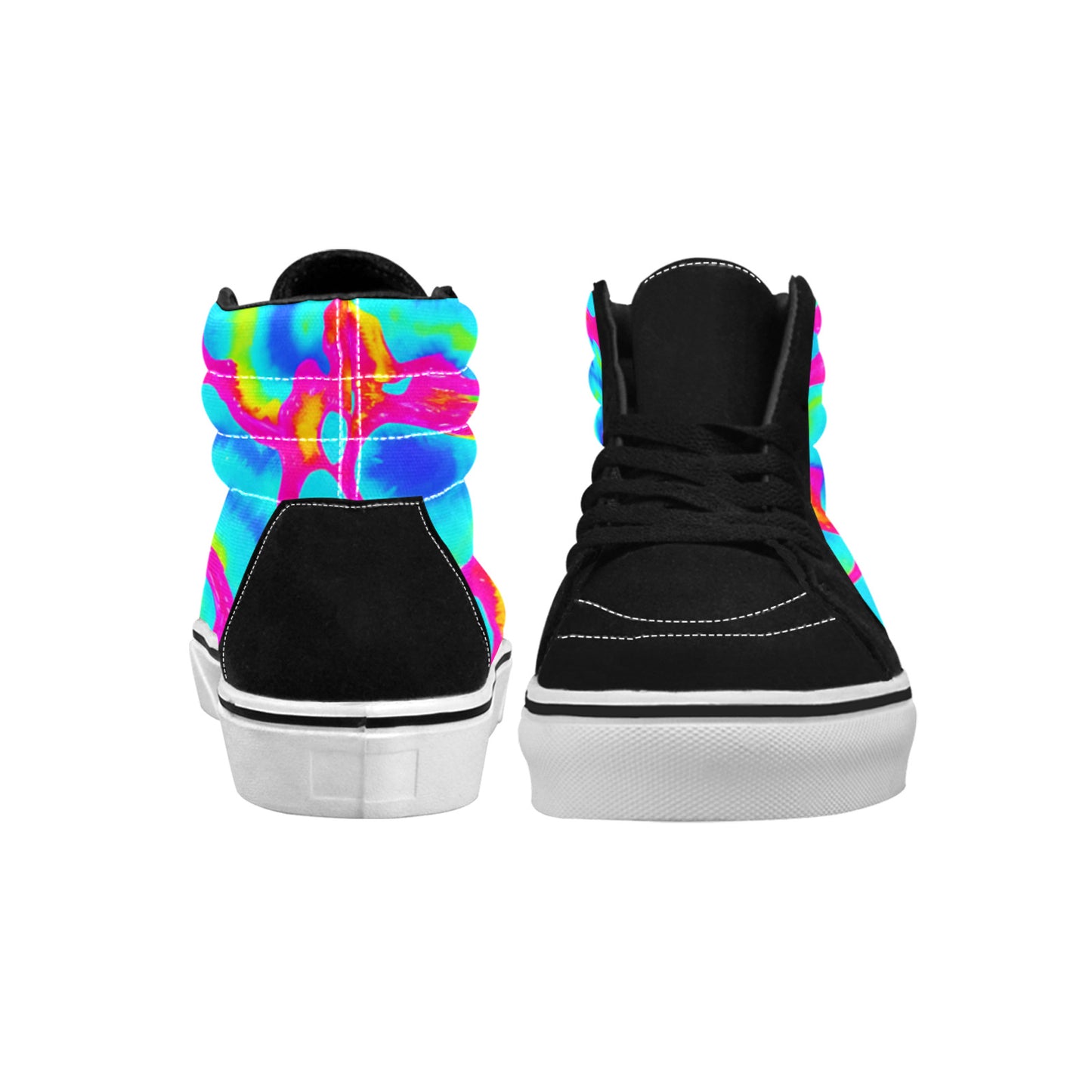 MEN'S Tie Dye Splash Retro High Top Skateboarding Vivid Custom Sneakers
