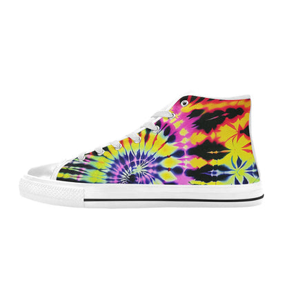 MEN'S Cc Tie Dye Art High Top Canvas Dark Academia Shoes