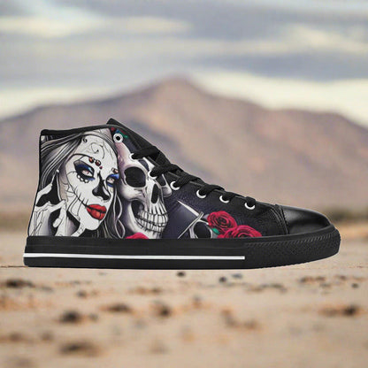 Wolf Teal Gold Custom Bold Art - Freaky Shoes