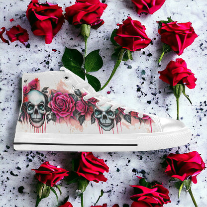 Monarch Amber Gold Unique WOMEN Bold Art - Freaky Shoes | Custom Art Sneakers