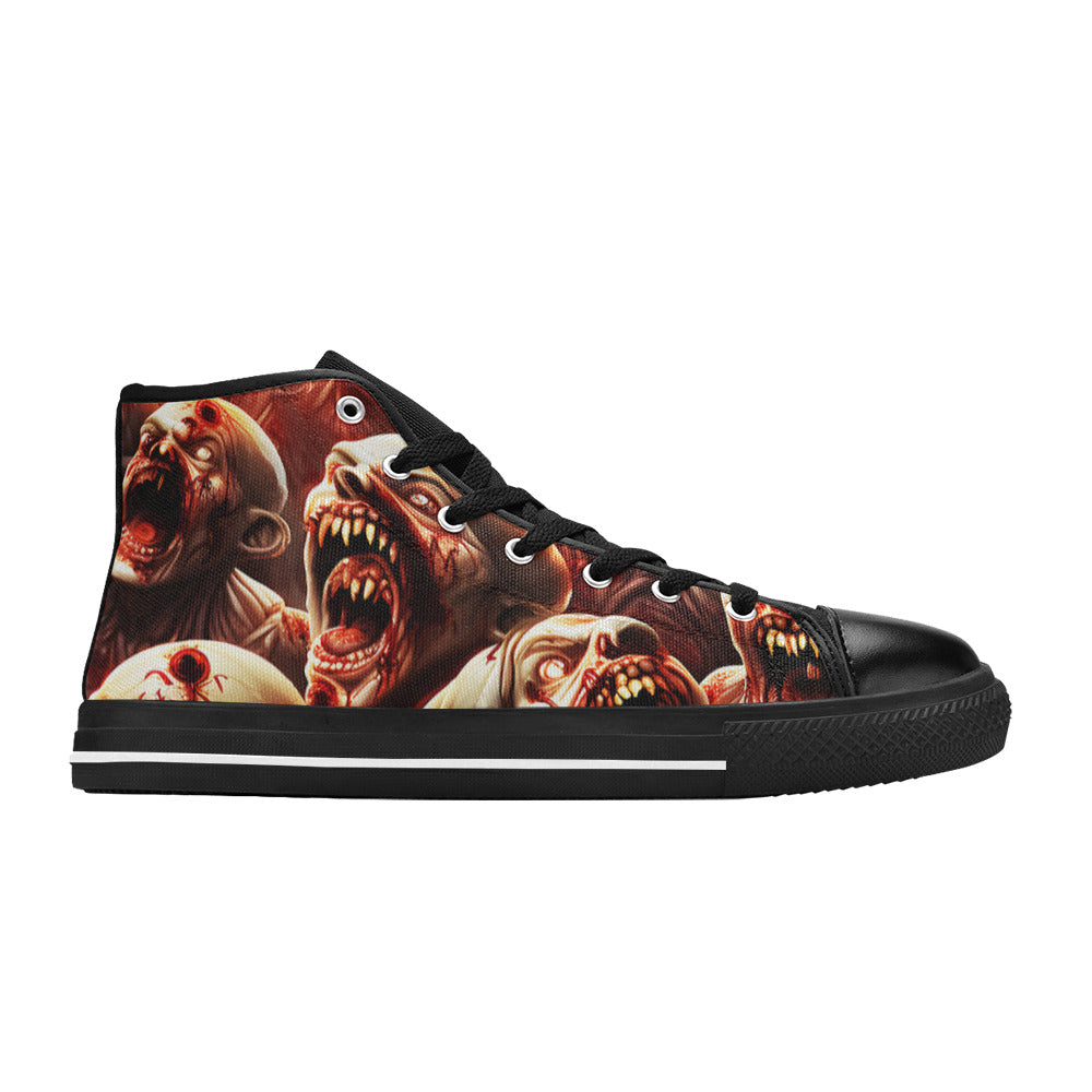 MEN'S Monsters 4 Men’S High Top Canvas Grunge Custom Shoes