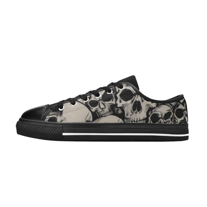 WOMEN'S Cc Retro Skulls Art Canvas Aesthetic Shoes