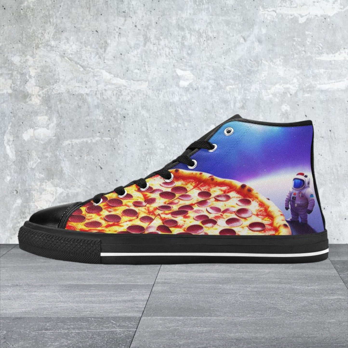 Jellyfish Teal Gold Ethereal WOMEN Bold Art - Freaky Shoes | Custom Art Sneakers