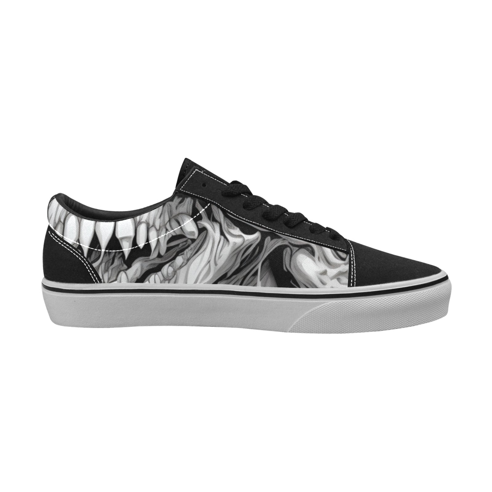 WOMEN'S Horror Comic Book Art Low Top Skateboarding Vivid Custom Sneakers
