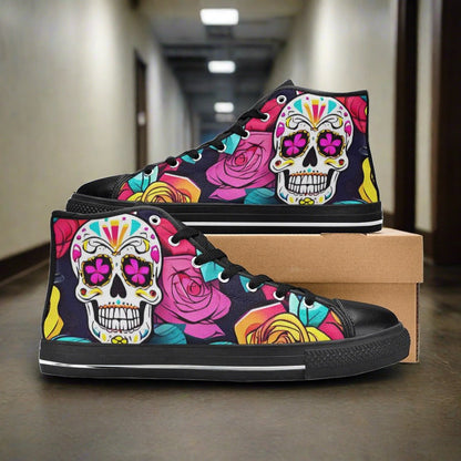 Phoenix Navy Indigo Custom MEN Bold Art - Freaky Shoes | Custom Art Sneakers