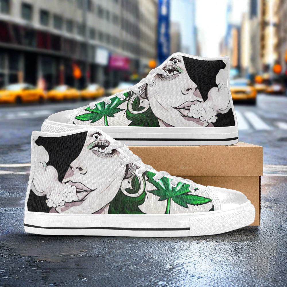 Phoenix White Gold Wearable Bold Art - Freaky Shoes
