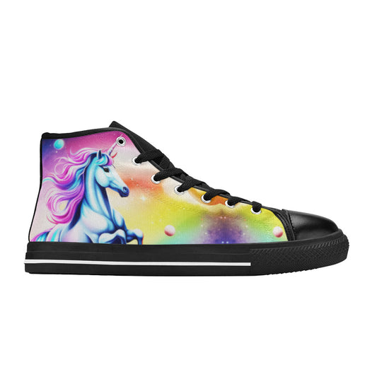 MEN'S Unicorn Art Men’S High Top Canvas Surreal Sneakers