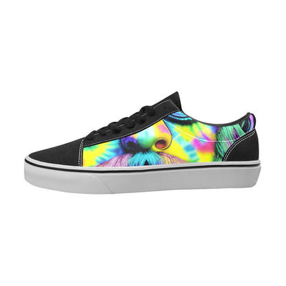 MEN'S Tie Dye Guy Low Top Skateboarding Vivid Custom Shoes