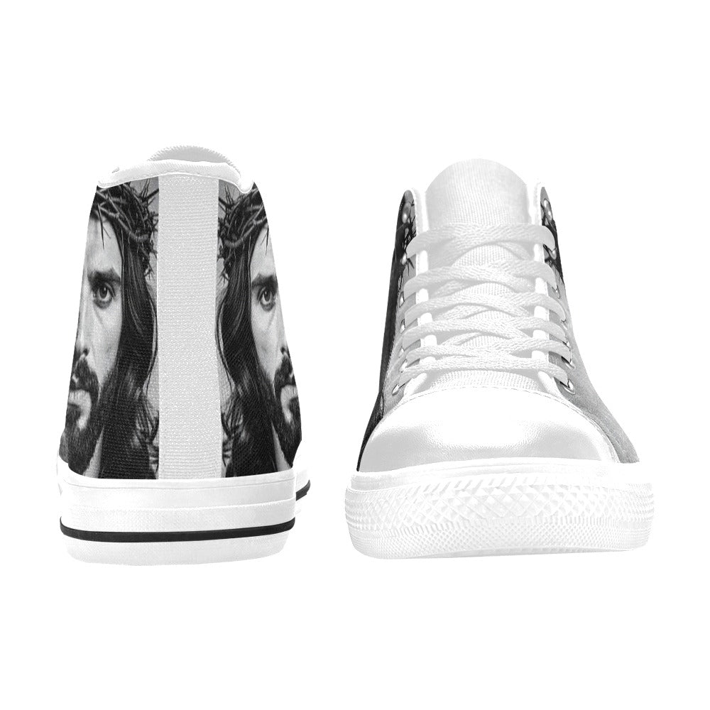 WOMEN'S Jesus37 High Top Canvas Grunge Shoes