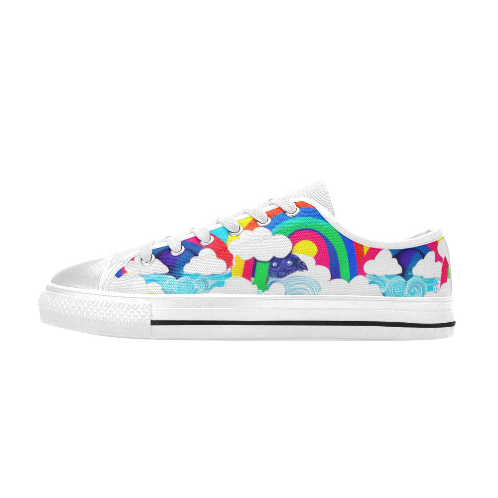 MEN'S Clouds Unicorns Art Canvas Grunge Custom Sneakers