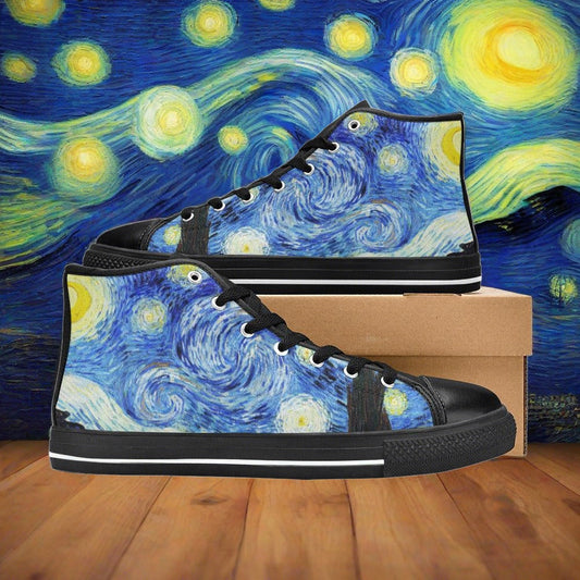 Viking Silver Blue Unique MEN Bold Art - Freaky Shoes | Custom Art Sneakers