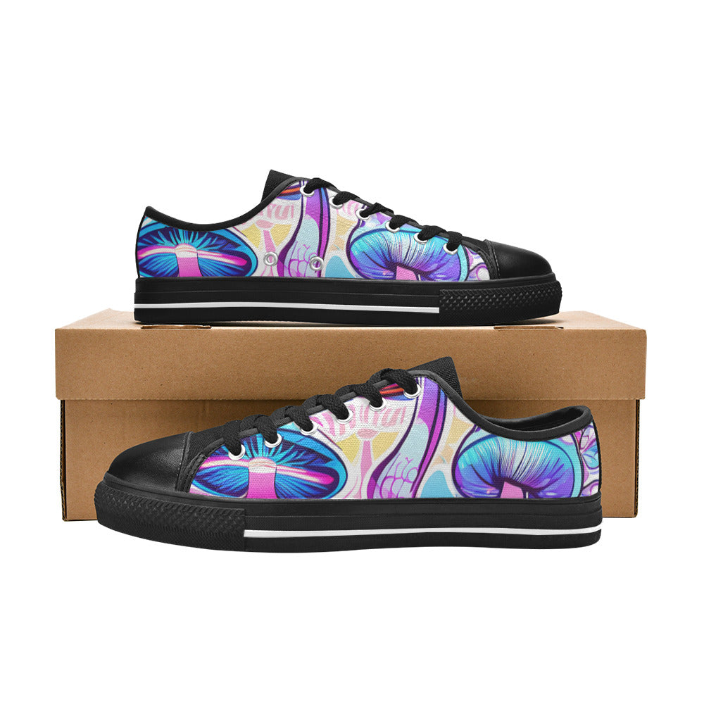 MEN'S Magic Mushrooms Art 4 Canvas Y2K Sneakers
