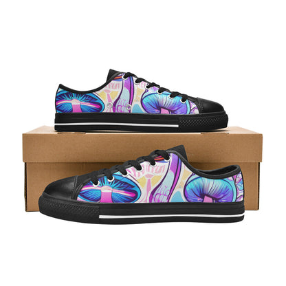 MEN'S Magic Mushrooms Art 4 Canvas Y2K Sneakers