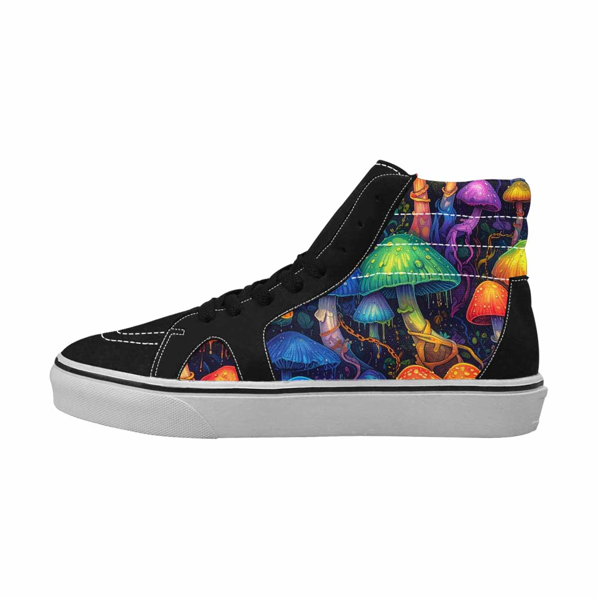 MEN'S More Overlapping Ontop Each High Top Canvas Vibrant Chaos Sneakers