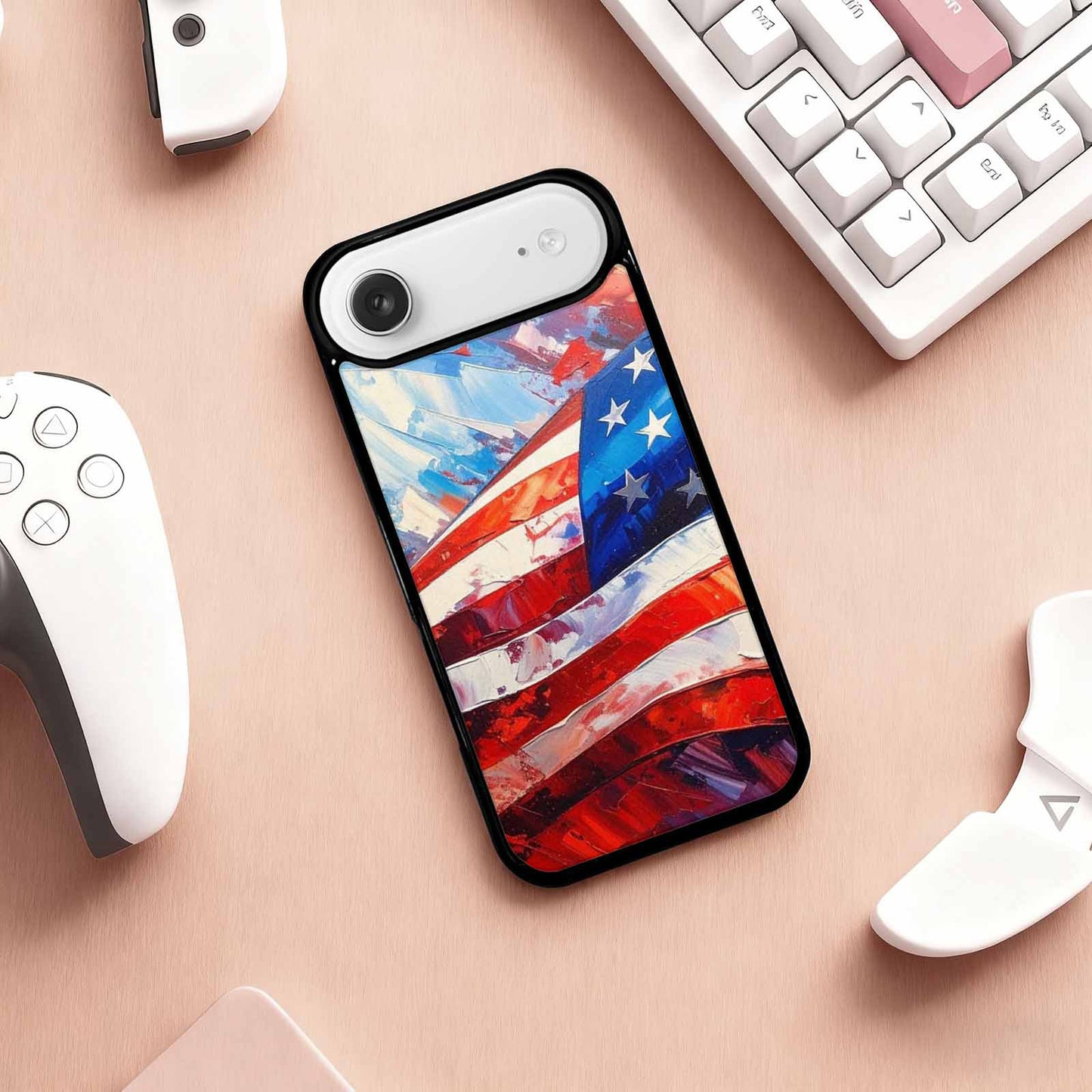 iPhone 17 Air Case — Usa Flag Stars And Stripes Galaxy, Personalized Phone Case