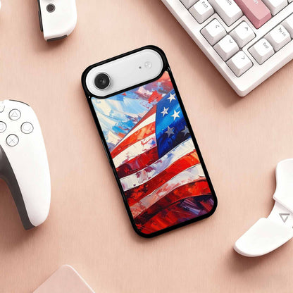 iPhone 17 Air Case — Usa Flag Stars And Stripes Galaxy, Personalized Phone Case