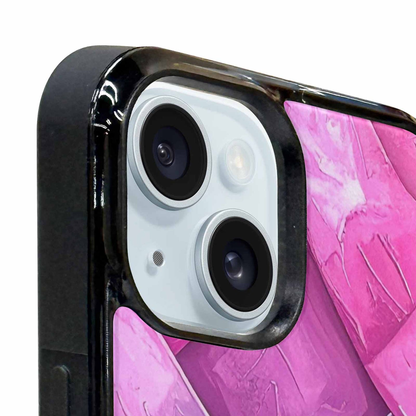 iPhone 15 Plus Case — Bisexual Flag Color Theme Small Rainbow, Unique Phone Case Design