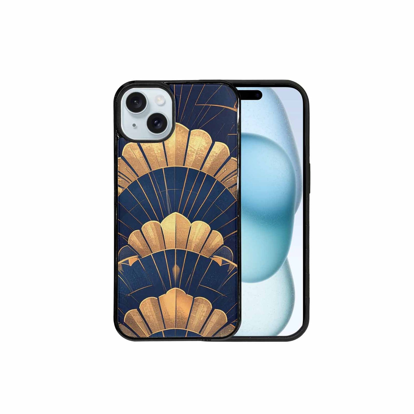 iPhone 15 Plus Case — Art Deco Illustration Pattern, Custom Art Phone Cover