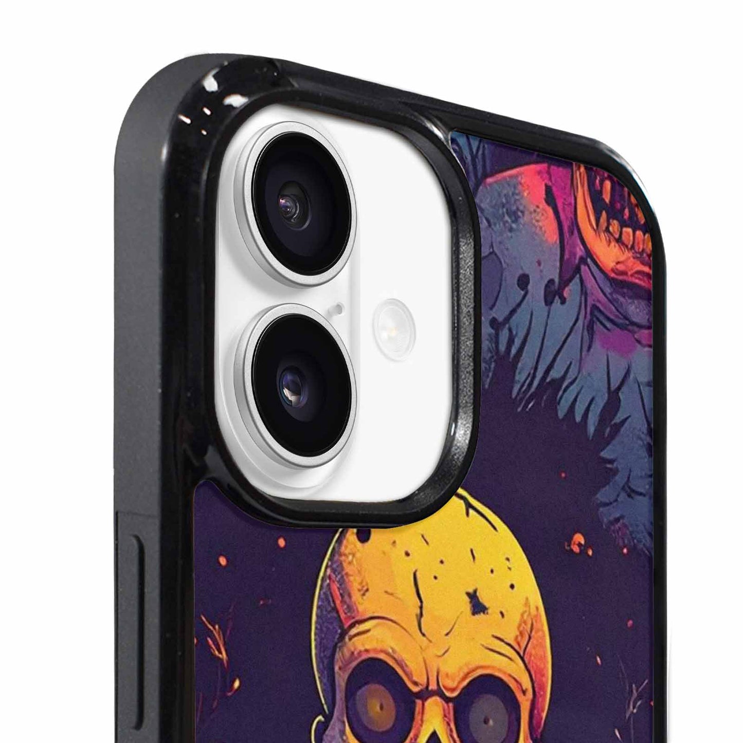iPhone 17 Case — Halloween Zombie Horror Repeat Gothic Skulls, Original Design Phone Case