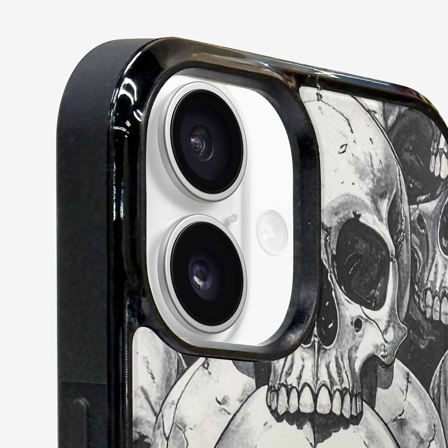 iPhone 16 Plus Case — Tessellated Human Skulls Custom, Custom Art Phone Cover