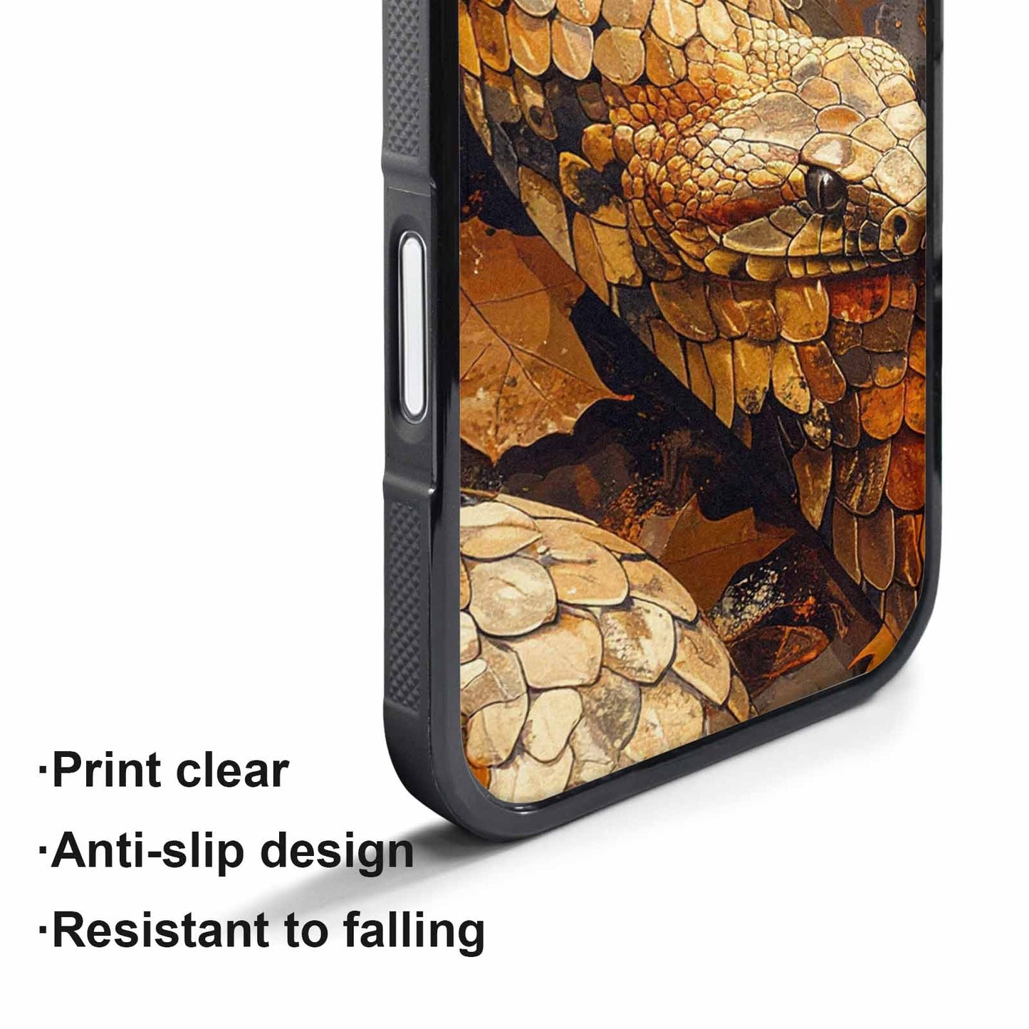 iPhone 17 Air Case — Distressed Autumn Snake Original Art, Custom Designed Case Cover