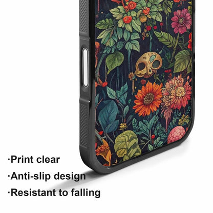 iPhone 17 Case — Skulls Botanicalskulls Pattern Qut Gothic Skulls, Customized Protective Case
